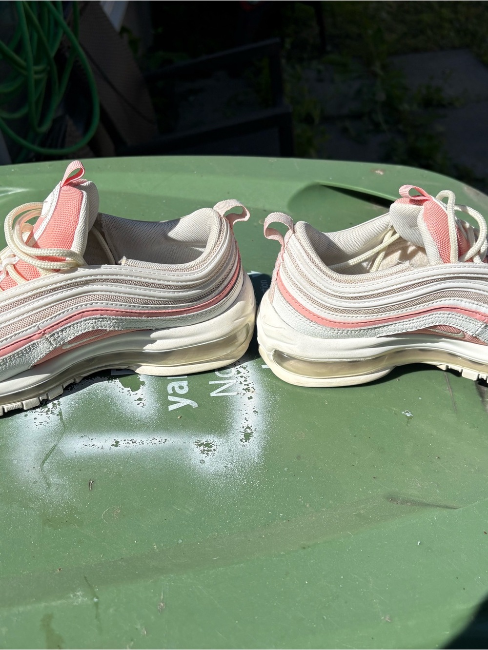 Nike Pink and White Layered Mesh Sneakers - Picture 2 of 5